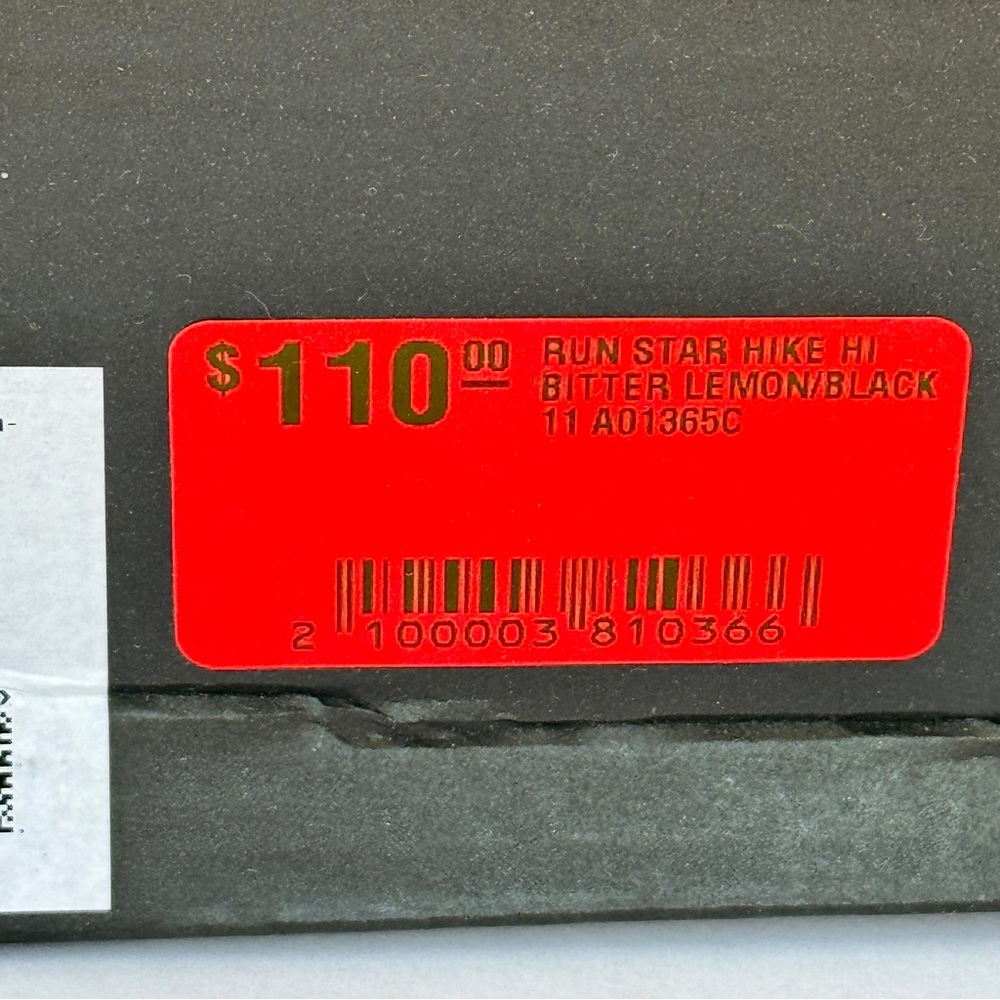 NWT Converse Run Star Hike Platform bitter lemon high top Chuck Taylor sneakers - Picture 11 of 12